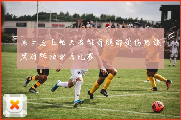 米兰后卫帕夫洛维奇腿部受伤恐缺席对阵帕尔马比赛